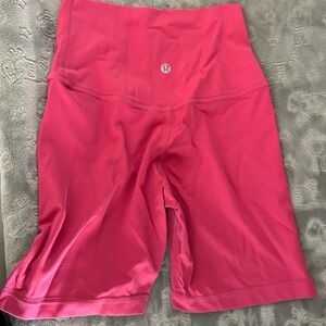Pink Lululemon Biker Shorts